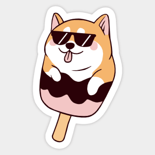 Ice Cream Shibe 02 Sticker